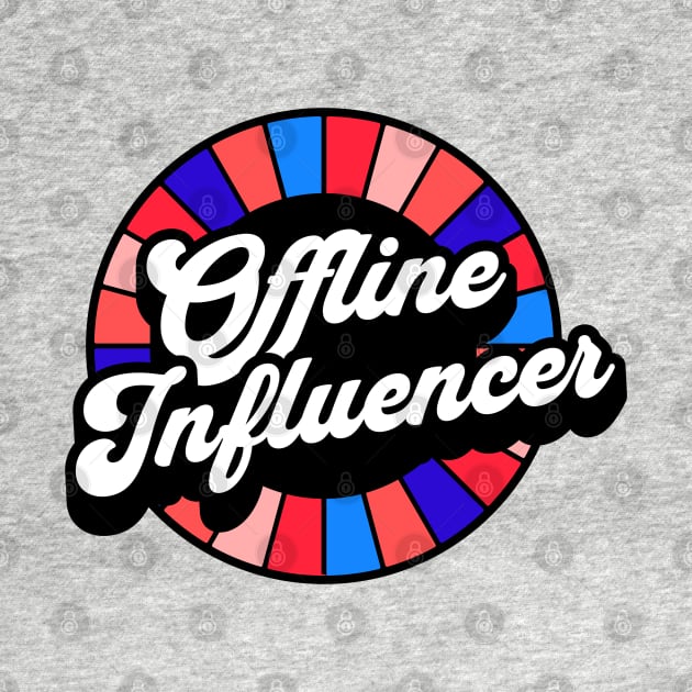 Offline Influencer Red Blue & Pink by My Pet Minotaur